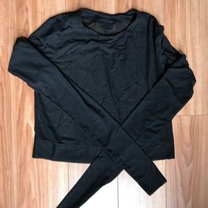Black Amuse Long Sleeve Top (M) - ALO Yoga